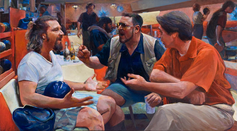 Illustration for article titled The Big Lebowski painted after classic art works